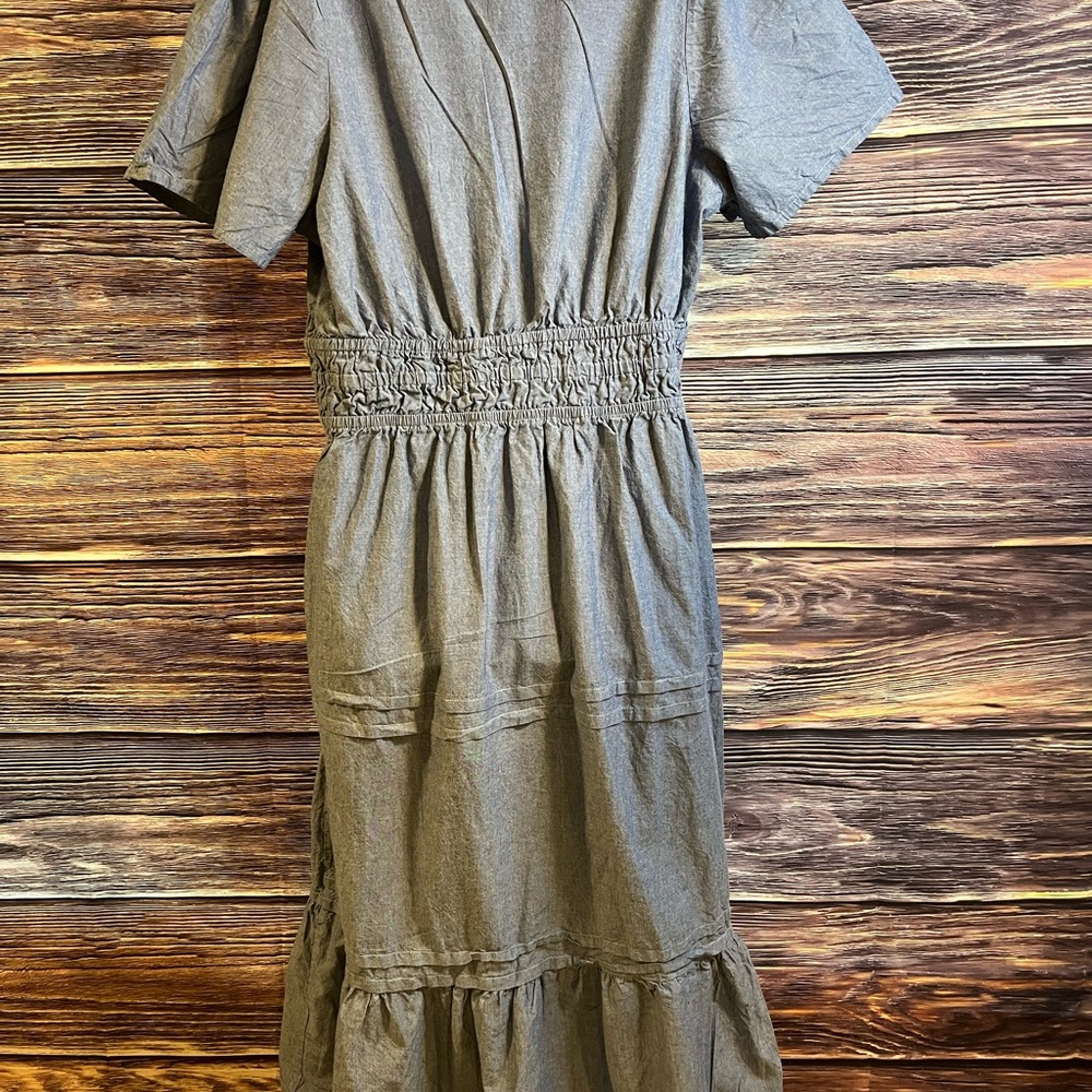 French Connection chambray cotton Maxi Dress - Picture 2 of 6